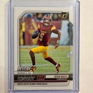 🔥Jayden Daniels Donruss Football Trading Card